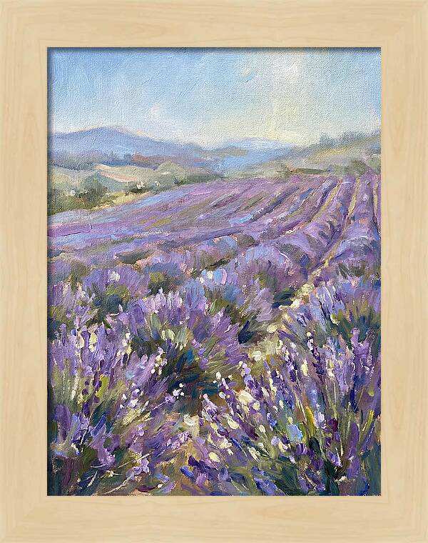 Vibrant Lavender Landscape