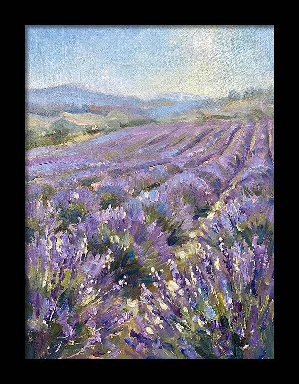 Vibrant Lavender Landscape