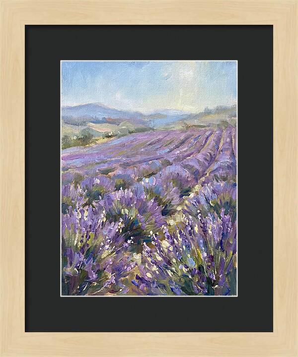 Vibrant Lavender Landscape