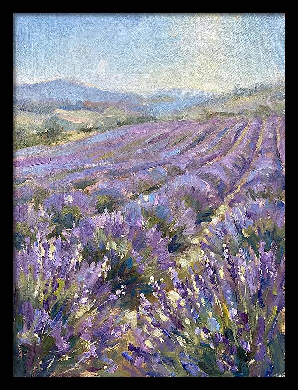 Vibrant Lavender Landscape