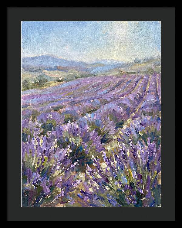 Vibrant Lavender Landscape