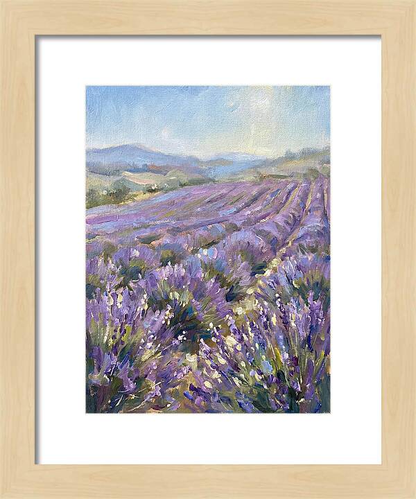 Vibrant Lavender Landscape