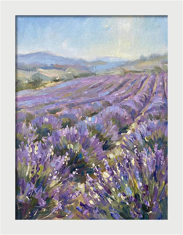Vibrant Lavender Landscape