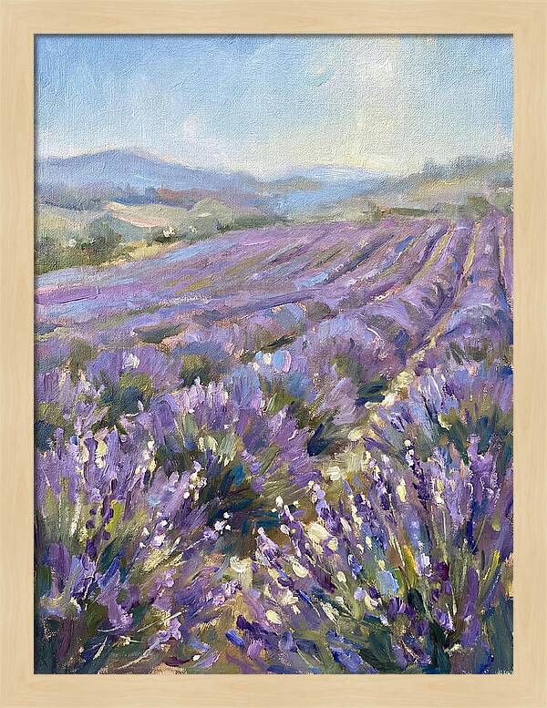 Vibrant Lavender Landscape