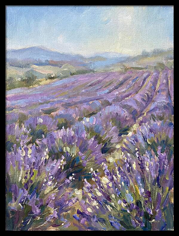Vibrant Lavender Landscape