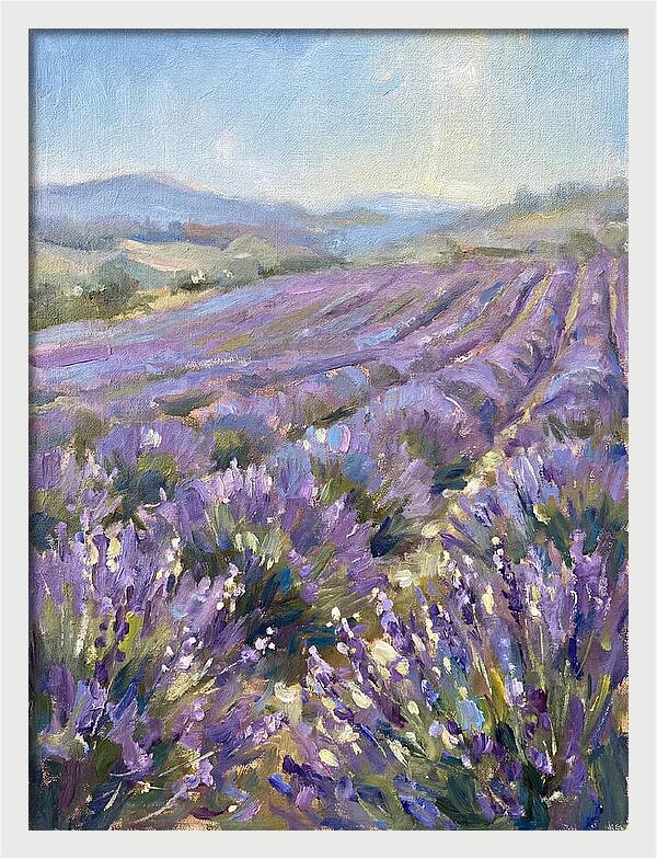 Vibrant Lavender Landscape