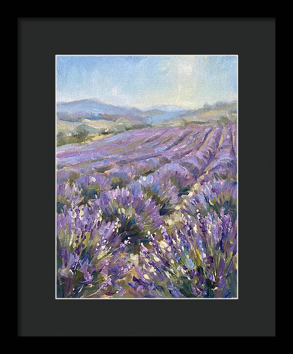 Vibrant Lavender Landscape