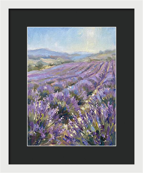 Vibrant Lavender Landscape