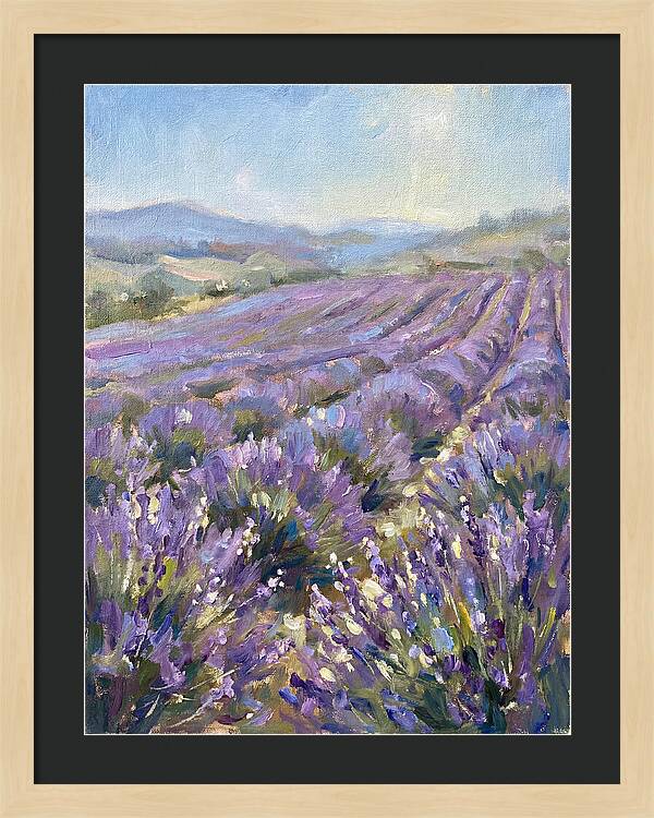 Vibrant Lavender Landscape