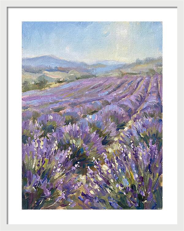 Vibrant Lavender Landscape