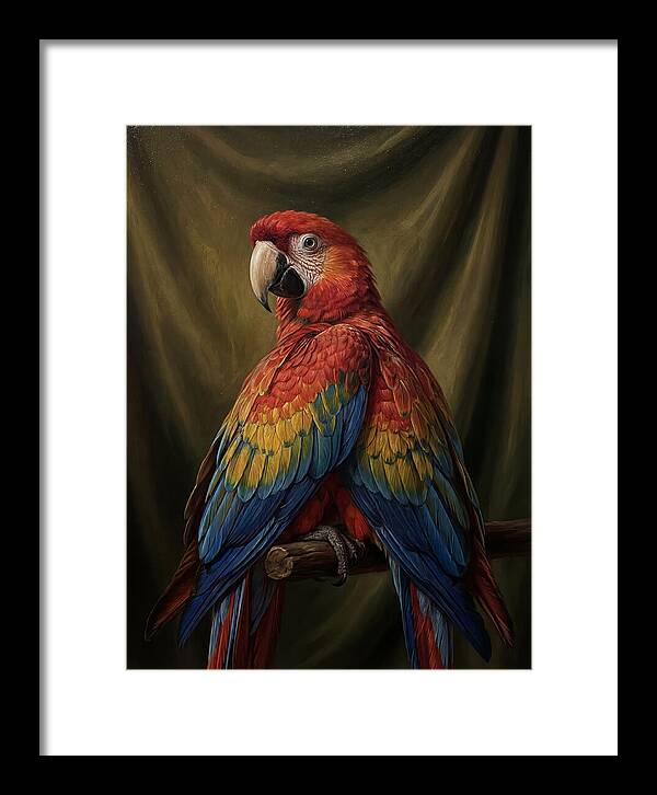 Vibrant Macaw Closeup