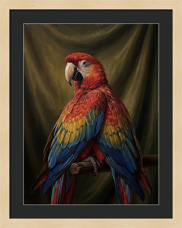 Vibrant Macaw Closeup