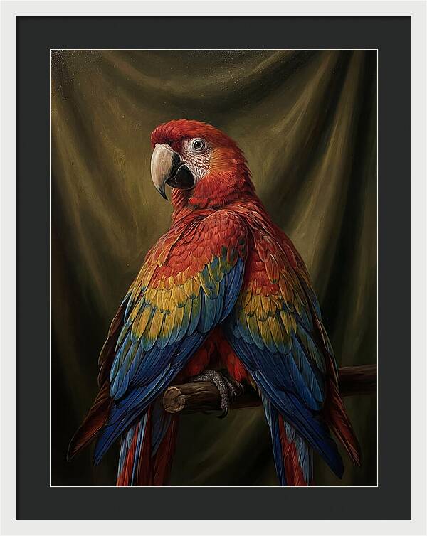 Vibrant Macaw Closeup
