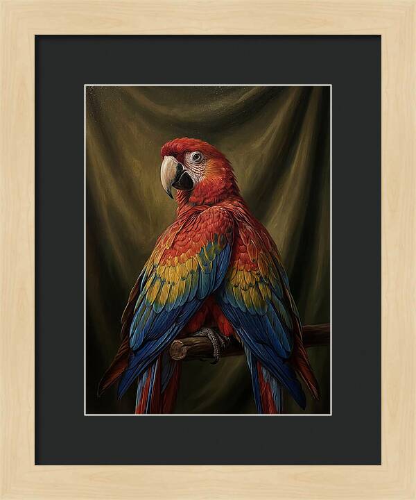 Vibrant Macaw Closeup