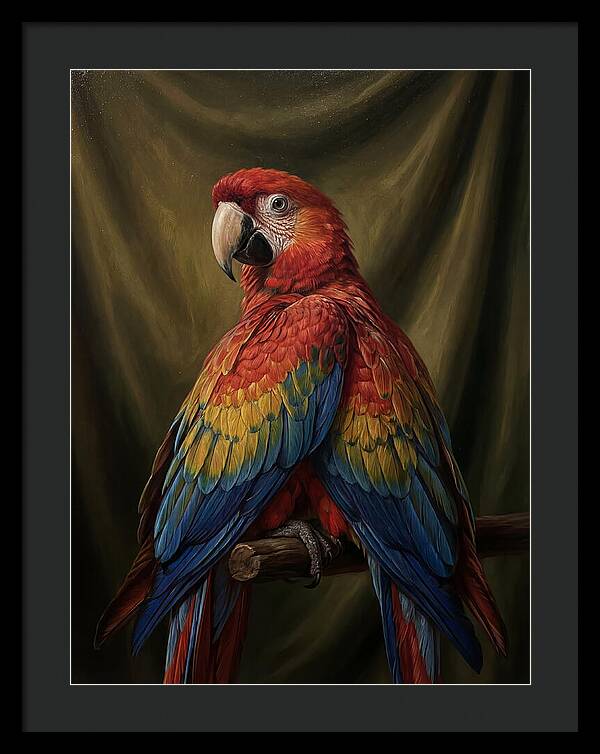 Vibrant Macaw Closeup