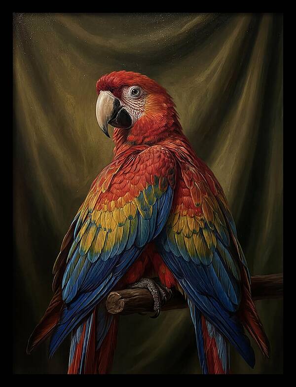 Vibrant Macaw Closeup