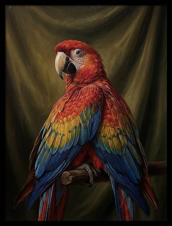 Vibrant Macaw Closeup