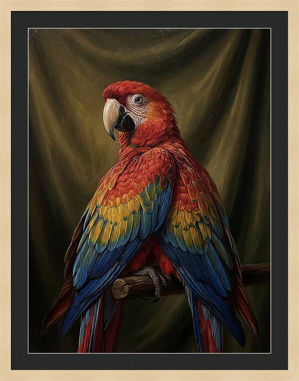 Vibrant Macaw Closeup