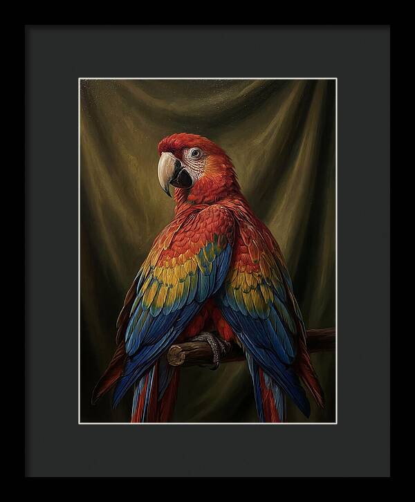 Vibrant Macaw Closeup