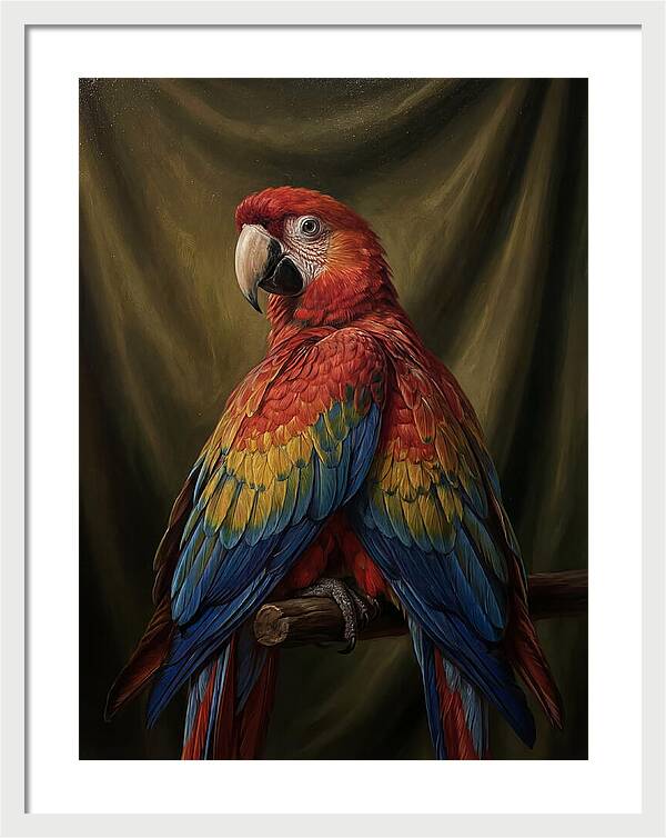 Vibrant Macaw Closeup