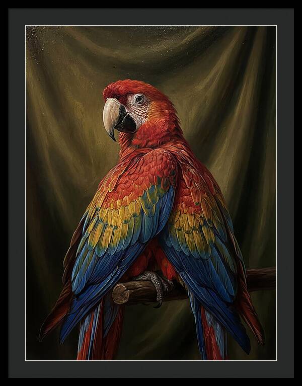 Vibrant Macaw Closeup