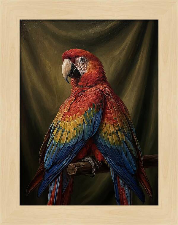 Vibrant Macaw Closeup