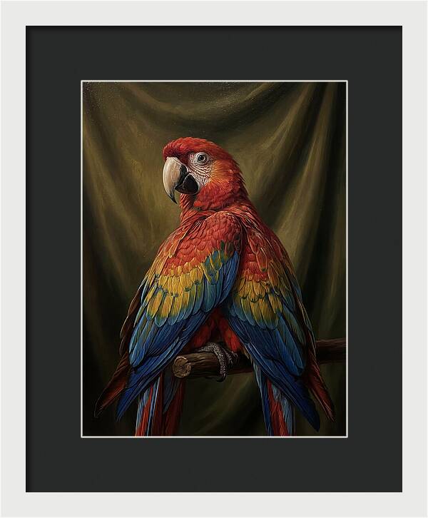 Vibrant Macaw Closeup