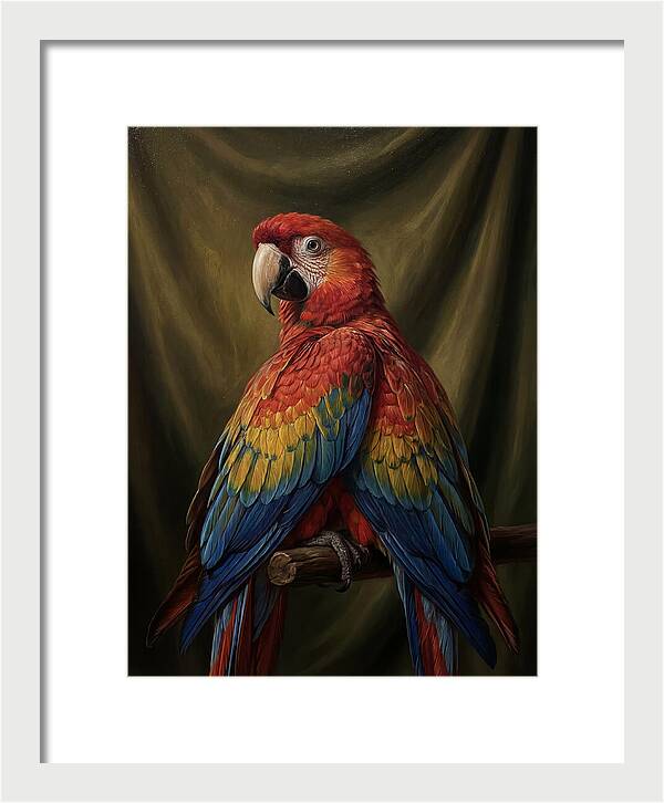 Vibrant Macaw Closeup