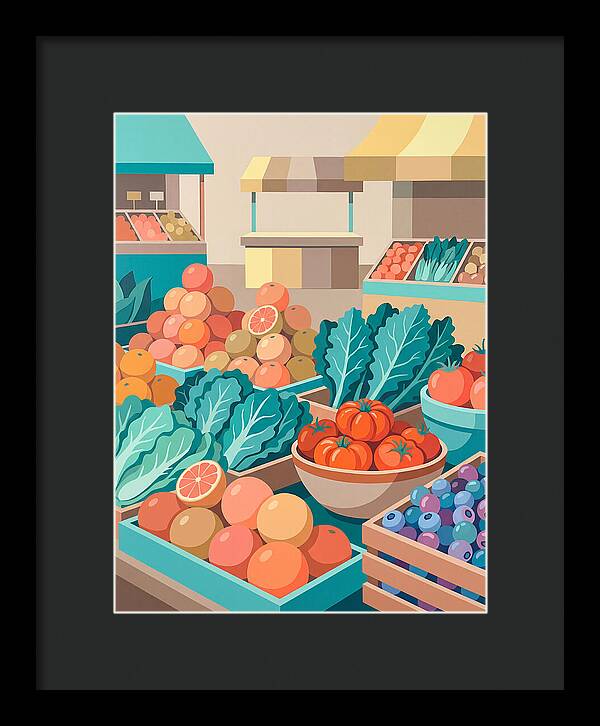 Vibrant Market Produce Display