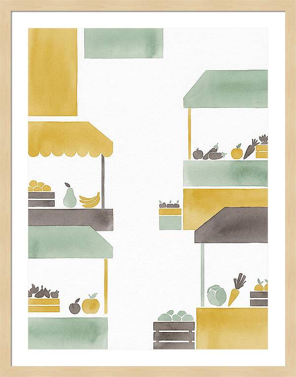 Vibrant Market Scene