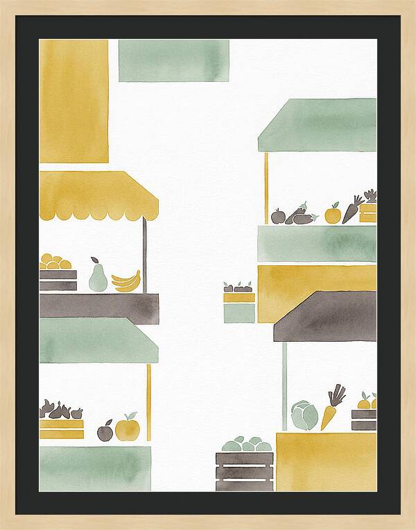 Vibrant Market Scene