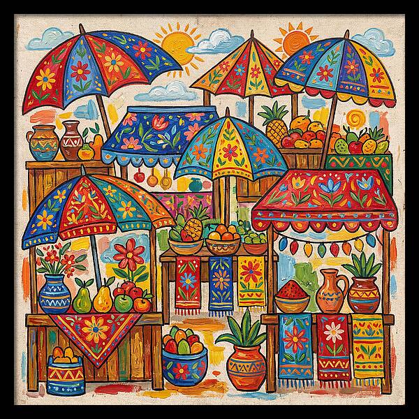 Vibrant Marketplace Encounter