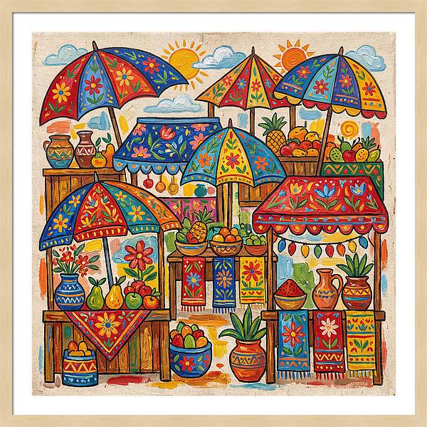 Vibrant Marketplace Encounter