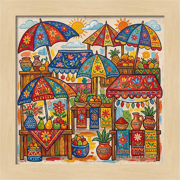 Vibrant Marketplace Encounter