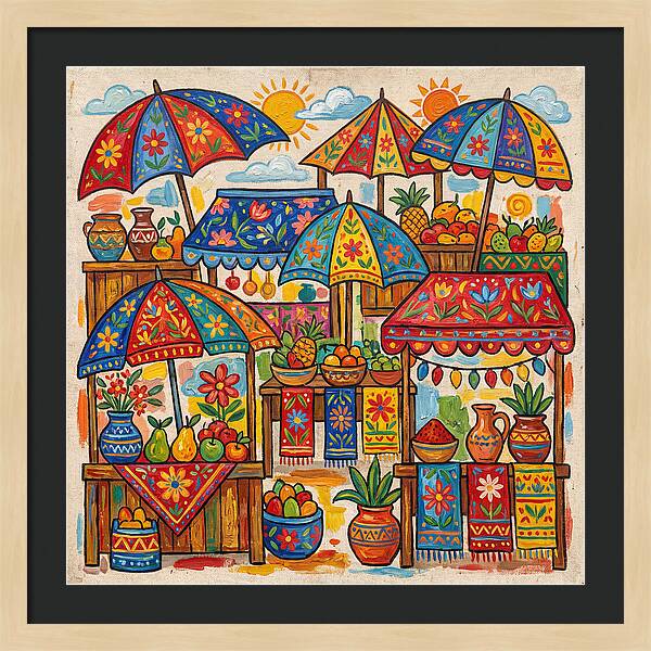 Vibrant Marketplace Encounter