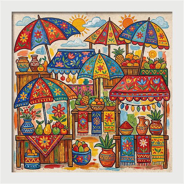 Vibrant Marketplace Encounter