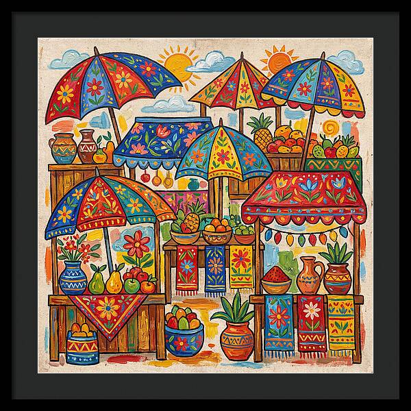 Vibrant Marketplace Encounter