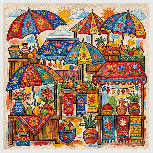Vibrant Marketplace Encounter