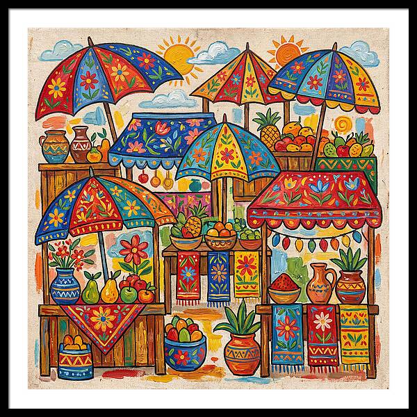Vibrant Marketplace Encounter