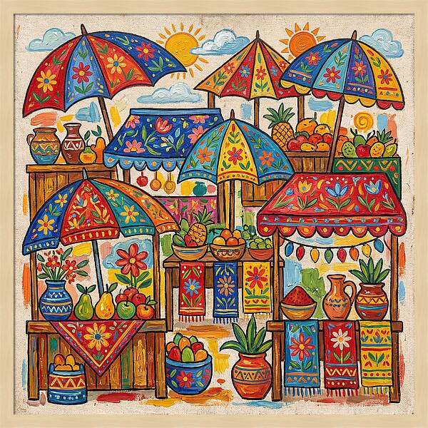 Vibrant Marketplace Encounter