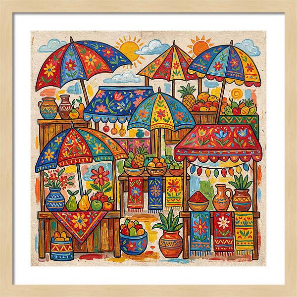 Vibrant Marketplace Encounter