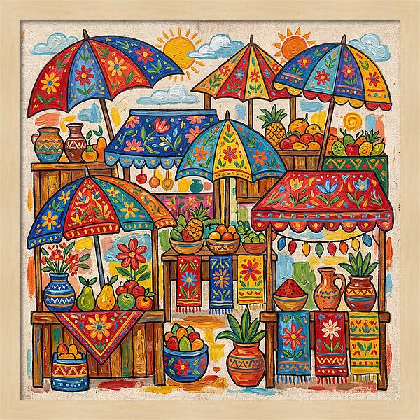 Vibrant Marketplace Encounter