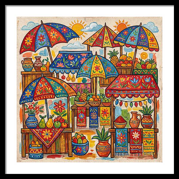 Vibrant Marketplace Encounter
