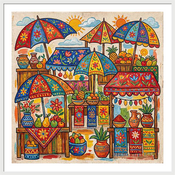 Vibrant Marketplace Encounter