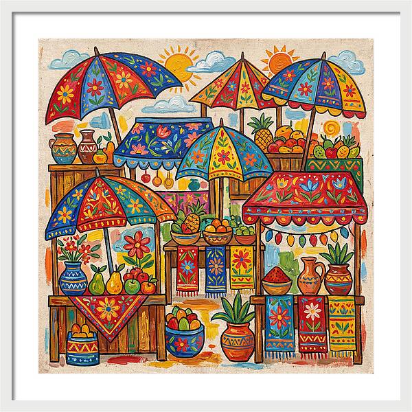 Vibrant Marketplace Encounter