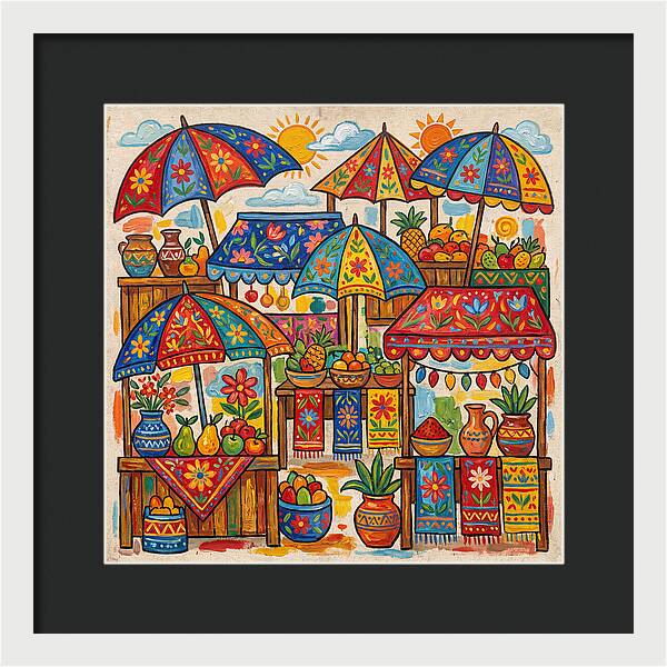 Vibrant Marketplace Encounter