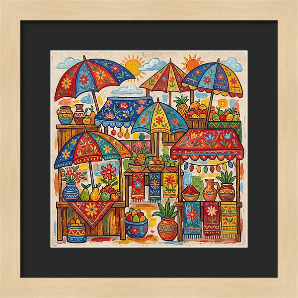 Vibrant Marketplace Encounter