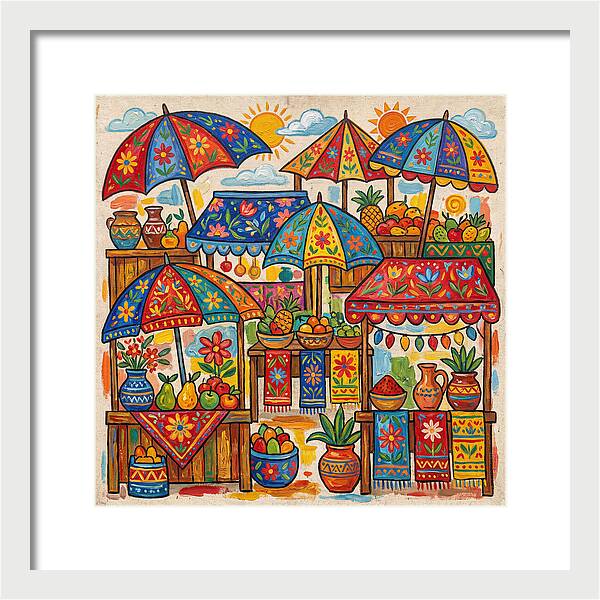 Vibrant Marketplace Encounter
