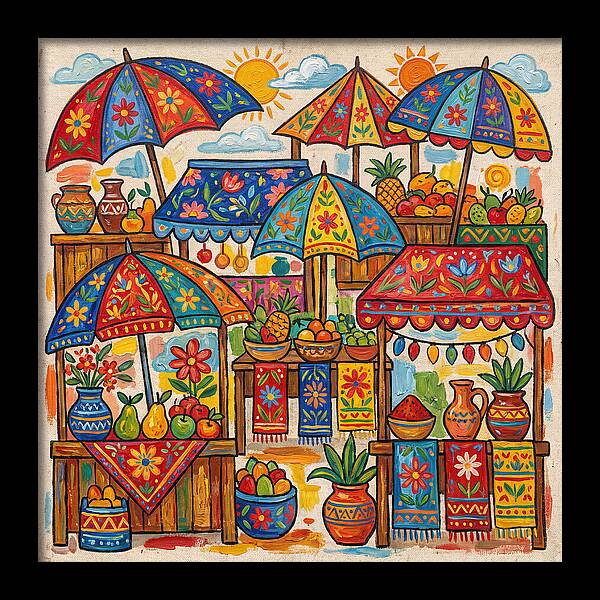 Vibrant Marketplace Encounter