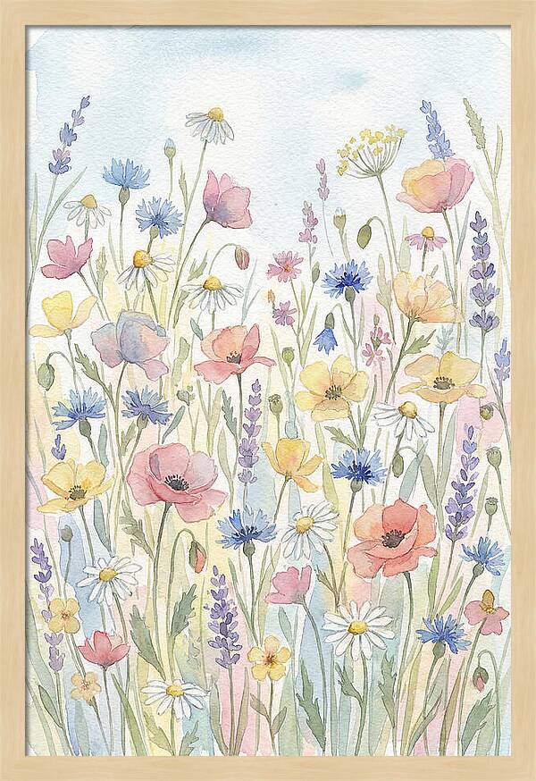 Vibrant Meadow Flora Display